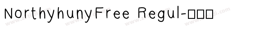 NorthyhunyFree Regul字体转换